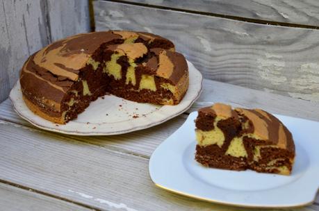 Gâteau marbré facile