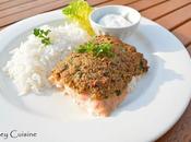 Saumon croûte d'herbes pistache