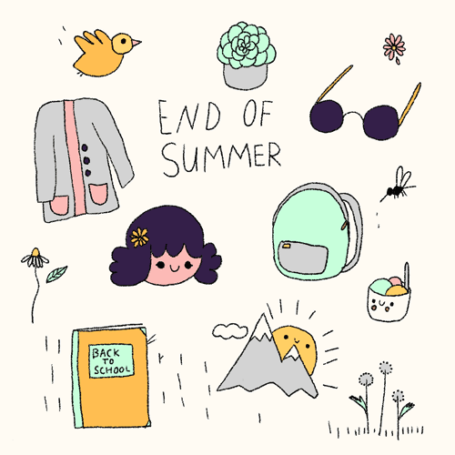 Saskdraws cute illustration summer