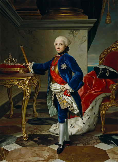 Ferdinand à l'âge de 9 ans, peint par Anton Raphael Mengs en 1760