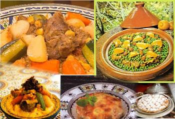 gastronomie marocaine en arabe
