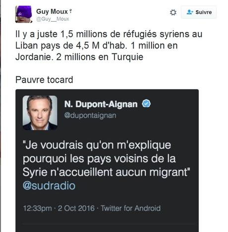 Dupont-Aignan et les réfugiés