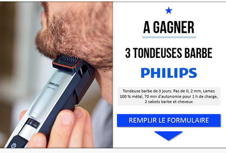 Concours pour gagner une Tondeuse à barbe Philips Serie 5000