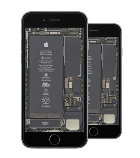 Wallpaper: L'intérieur de votre iPhone en fond d'écran