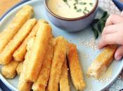 Frites panisse quinoa sauce l'ail