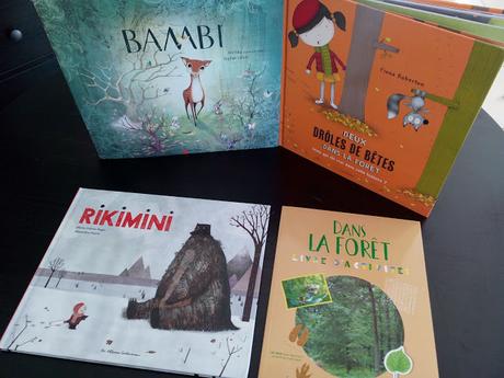 Feuilletage d'albums #24 : spécial AUTOMNE/ FORET : Bambi - Dans la forêt Livre d'activités - Rikimini - Deux drôles de bêtes dans la forêt