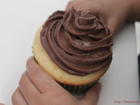 Cupcakes crème chocolat {sans beurre}