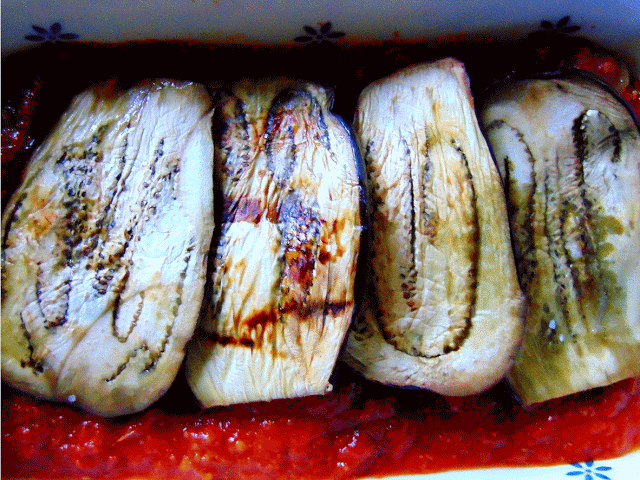 Lasagne végétalement végétale; aubergine courgette
