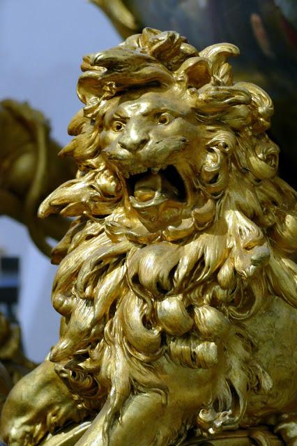Les lions des carrosses du Roi Louis II au Marstallmuseum