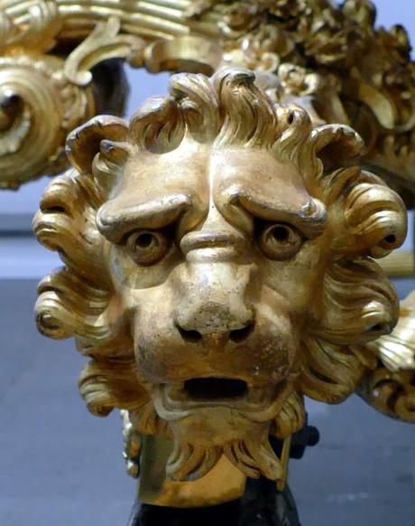 Les lions des carrosses du Roi Louis II au Marstallmuseum