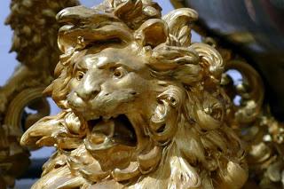Les lions des carrosses du Roi Louis II au Marstallmuseum