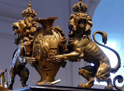 Les lions des carrosses du Roi Louis II au Marstallmuseum
