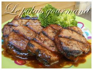 Médaillons de porc teriyaki
