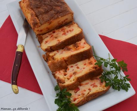 Cake aux poivrons et au chorizo Cake aux poivrons et au chorizo