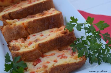 Cake aux poivrons et au chorizo