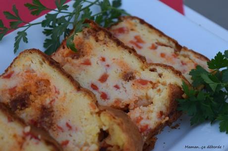 Cake aux poivrons et au chorizo