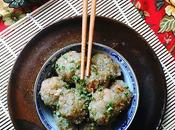 Niouk Boulettes “chouchou” {chayotte} “chevrettes secs” {petites crevettes rivière séchées} vapeur, recette sino-mauricienne plutôt originale