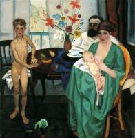 1922, Jan Sluijters : Le peintre et sa famille