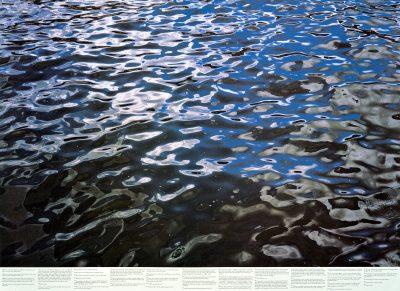 Roni Horn Still Water (The River Thames, for Example), 1999 (Détail) 15 photographies encadrées, photographies et textes imprimés sur papier naturel, 77,5 x 105,4 cm chacune Kunsthaus de Zurich, Collection graphique © Roni Horn