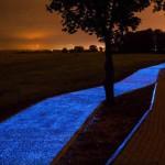 BIKE :  Une piste lumineuse pour les cyclistes