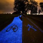 BIKE :  Une piste lumineuse pour les cyclistes