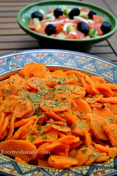 Salade de carottes au cumin  Cuisine Marocaine