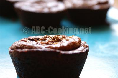 Gâteaux chocolat fondant pâte pralinée