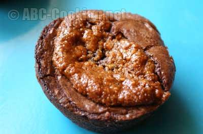 Gâteaux chocolat fondant pâte pralinée