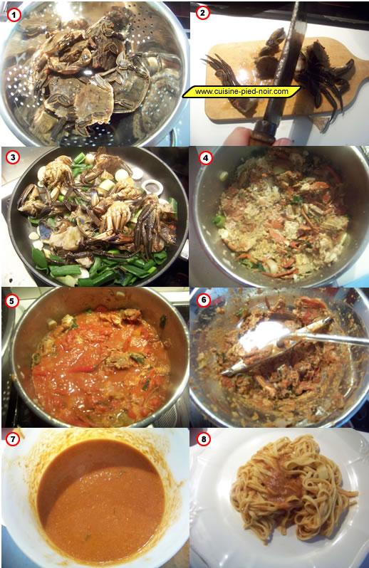 Fettuccine aux étrilles