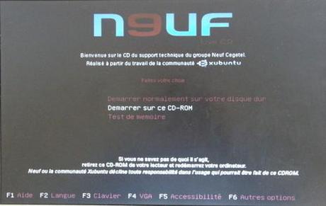 Le fournisseur d'accès Neuf propose un nouveau kit de connexion accompagné d'un Live CD tournant sous Linux
