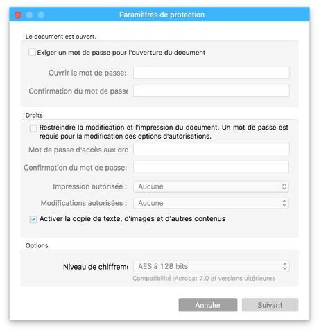 Astuce macOS Sierra: protéger un PDF avec un mot de passe