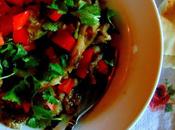 Purée d'aubergine fourchette