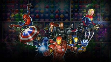 Alignez des symboles pour anéantir vos adversaires avec Marvel Puzzle Quest sur iPhone