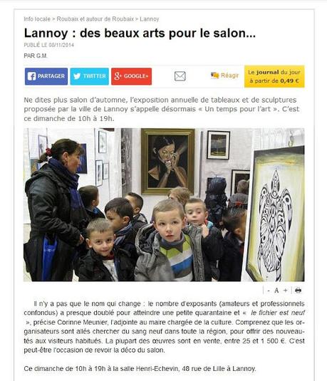 Salle Henri Echevin, du 07 au 09 Nov 2014.