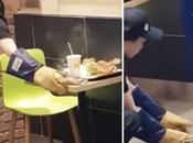 Burger King Galaxy Note train prendre table