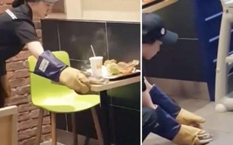 Burger King : un Galaxy Note 7 en train de prendre feu sur une table