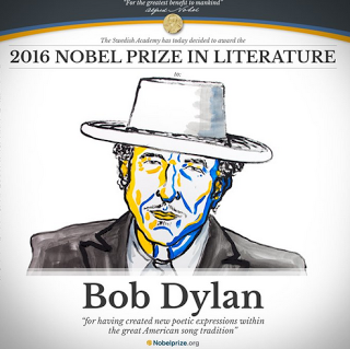 550_ Le prix Nobel de littérature à..... BOB DYLAN