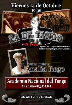 La de Tango au Palacio Carlos Gardel demain [à l'affiche]