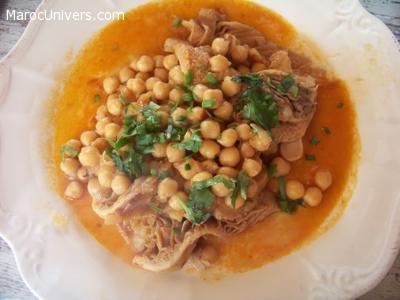 Douara de mouton aux pois chiches  Cuisine Marocaine