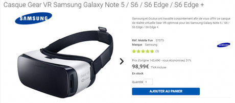 Samsung Gear VR – premier contact avec la réalité virtuelle