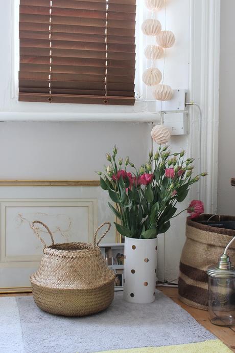 Mon salon panier boule naturel idée décoration