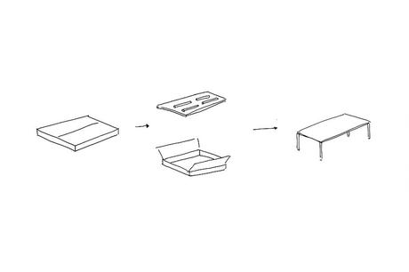 La table modulaire 45 du studio LaSelva