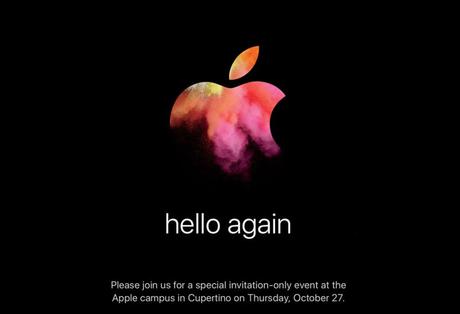 Hello Again : Nouvel événement Apple le 27 octobre