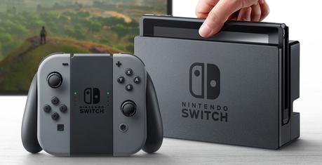 L'ensemble complet de la Nintendo Switch. Tout porte à croire que la manette conventionnelle (Switch Pro Controller) sera vendue séparément.