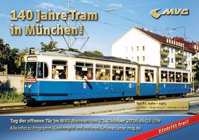 140 ans de tram à Munich. Ce 21 octobre, portes ouvertes au Musée du transport, entrée gratuite dès 16 heures