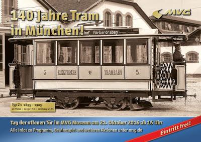 140 ans de tram à Munich. Ce 21 octobre, portes ouvertes au Musée du transport, entrée gratuite dès 16 heures
