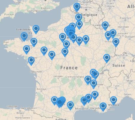 carte Journée Portes Ouvertes de la Filière d'Avenir 