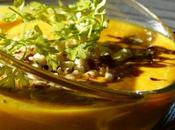 Veloute potimarron curry jaune &#038; eclats noisettes