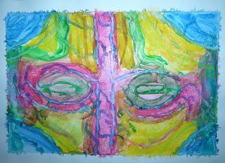 AQUARELLES SUR RECUP D'AFFICHES PLASTIFIES: EFFET YUPPO! 2016