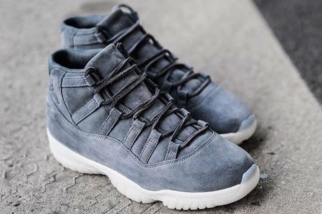 air jordan 11 grey suede